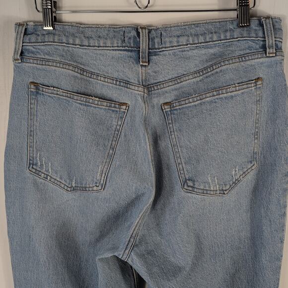 Abercrombie & Fitch Flare Jeans Womens 31/12R Light Wash High Rise Vintage Y2K - Picture 4 of 16